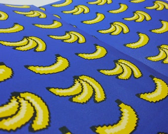 Banana Pixel Art Wrapping Paper