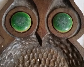 Vintage CAST IRON OWL