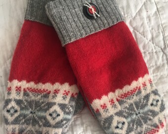 C26 Felted wool size large mittens