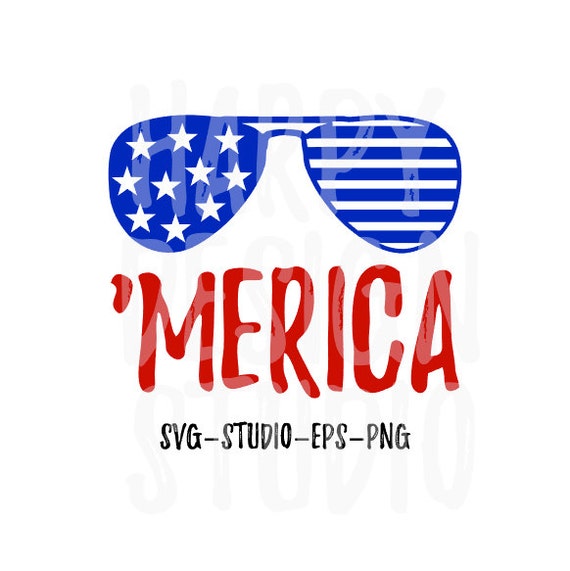 Download Merica SVG Fourth Of July SVG Patriotic SVG Sunglasses Svg