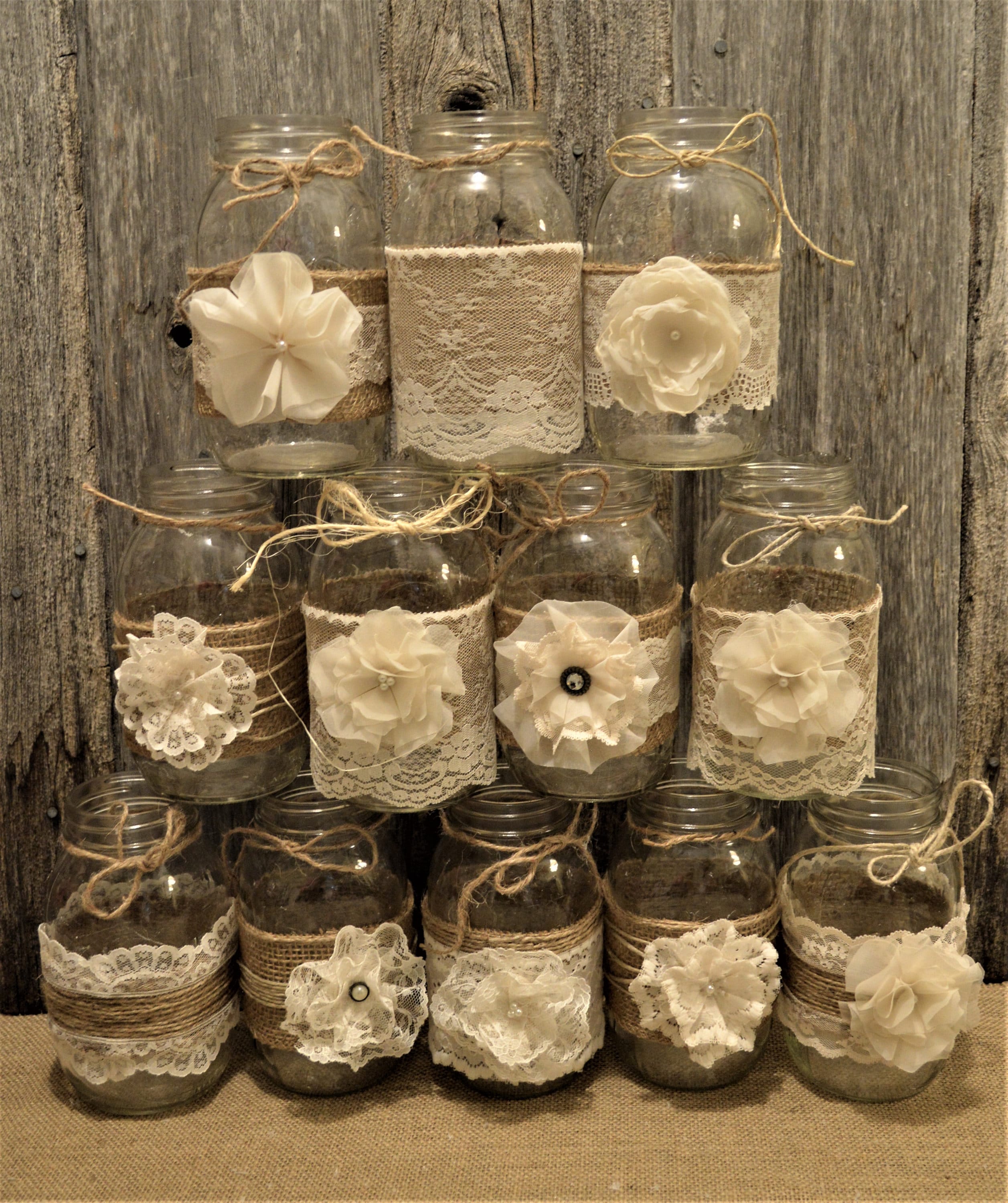 Wedding Centerpieces Rustic Wedding Mason Jar Centerpieces