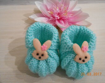 0/3 month baby bunny slippers