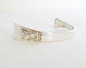 Vintage Art Deco Spoon Cuff Bracelet Jewelry Court Silverplate