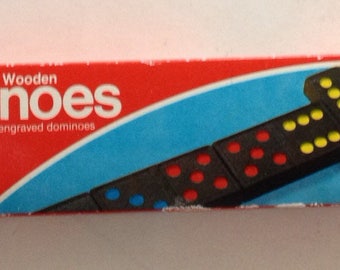 Vintage 1986 DOUBLE SIX DOMINOES by Pressman