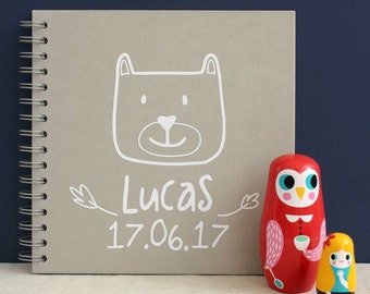Personalised Woodland Baby Memory Book