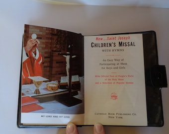 Vintage Saint Joseph CHILDREN'S MISSAL with Hymns 1968