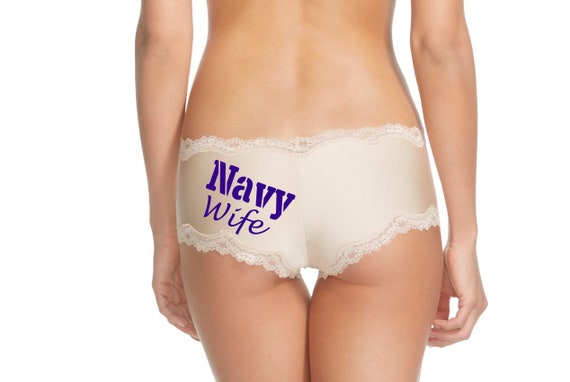 Navy Wife Panties / FAST SHIPPING / Navy Girlfriend / Navy Bride / Military Wife / Military Bride / Military Gift / Military Underwear