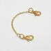 2 Gold Plated Extender Safety Chain Necklace Bracelet Lock 1/2/3/4/5/6/7/8/9/10 inch