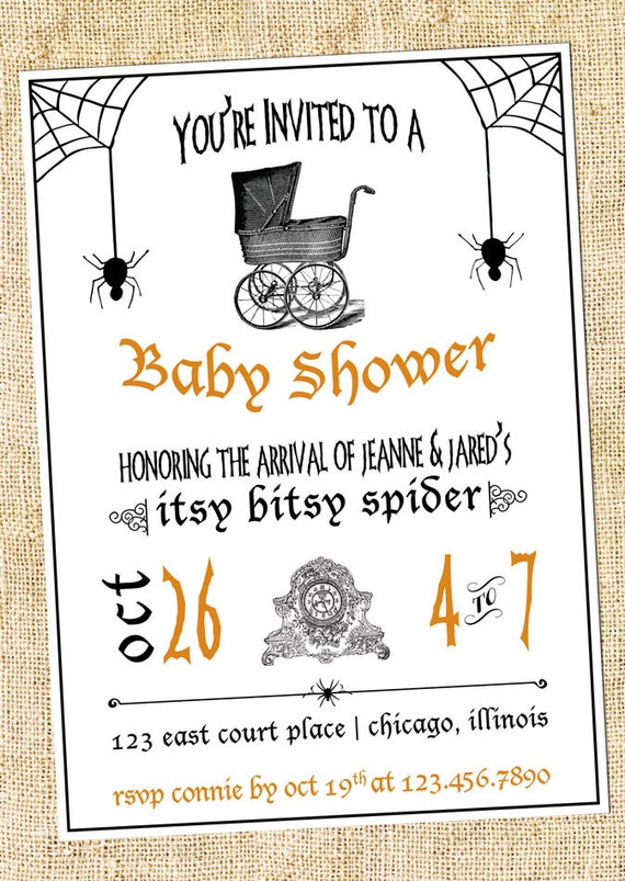 Halloween Baby Shower Invitation