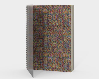 Colorful Notebook, Funky Drawing Notebook, Original Sketchbook, Multicolored sketchbook, Abstract Sketchbook