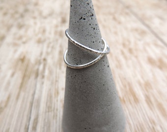 Sterling Silver Simple Flash Ring