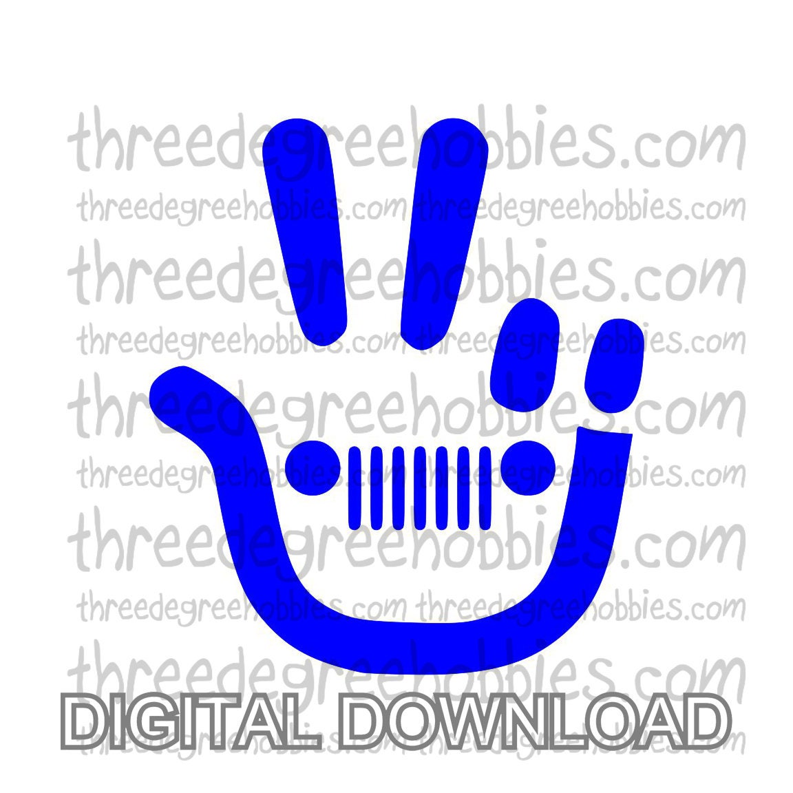 Download Wave Hand Digital Download SVG DXF EPS Silhouette Studio