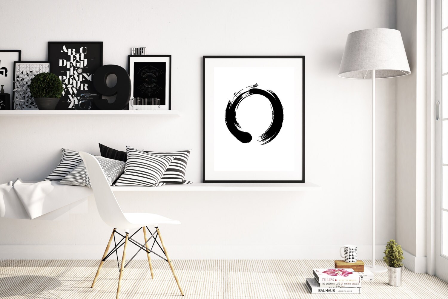 Japanese Art Zen Circle Zen Enso Art Enso Symbol Modern