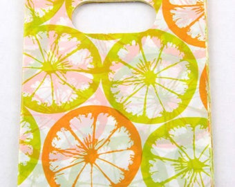 50 Citrus Orange Lime Gift Bags 15 x 9cm Plastic