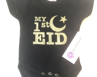 My First Eid, Muslim Baby Bodysuit
