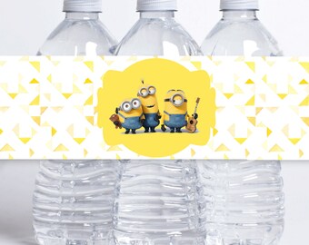 Minions water bottle | Etsy