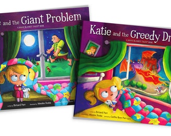 INSTAGRAM OFFER - Katie and the Giant Problem / Katie and the Greedy Dragon - Signed Children's Book ~ Gift-Boxed ~ Picture Book ~ Kids Book