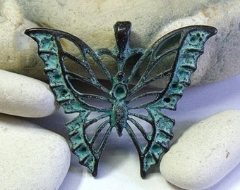 Greek Mykonos Butterfly Pendant
