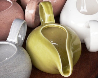 Chartreuse #3 Creamer Pitchers - Russel Wright – Steubenville - American Modern - Vintage