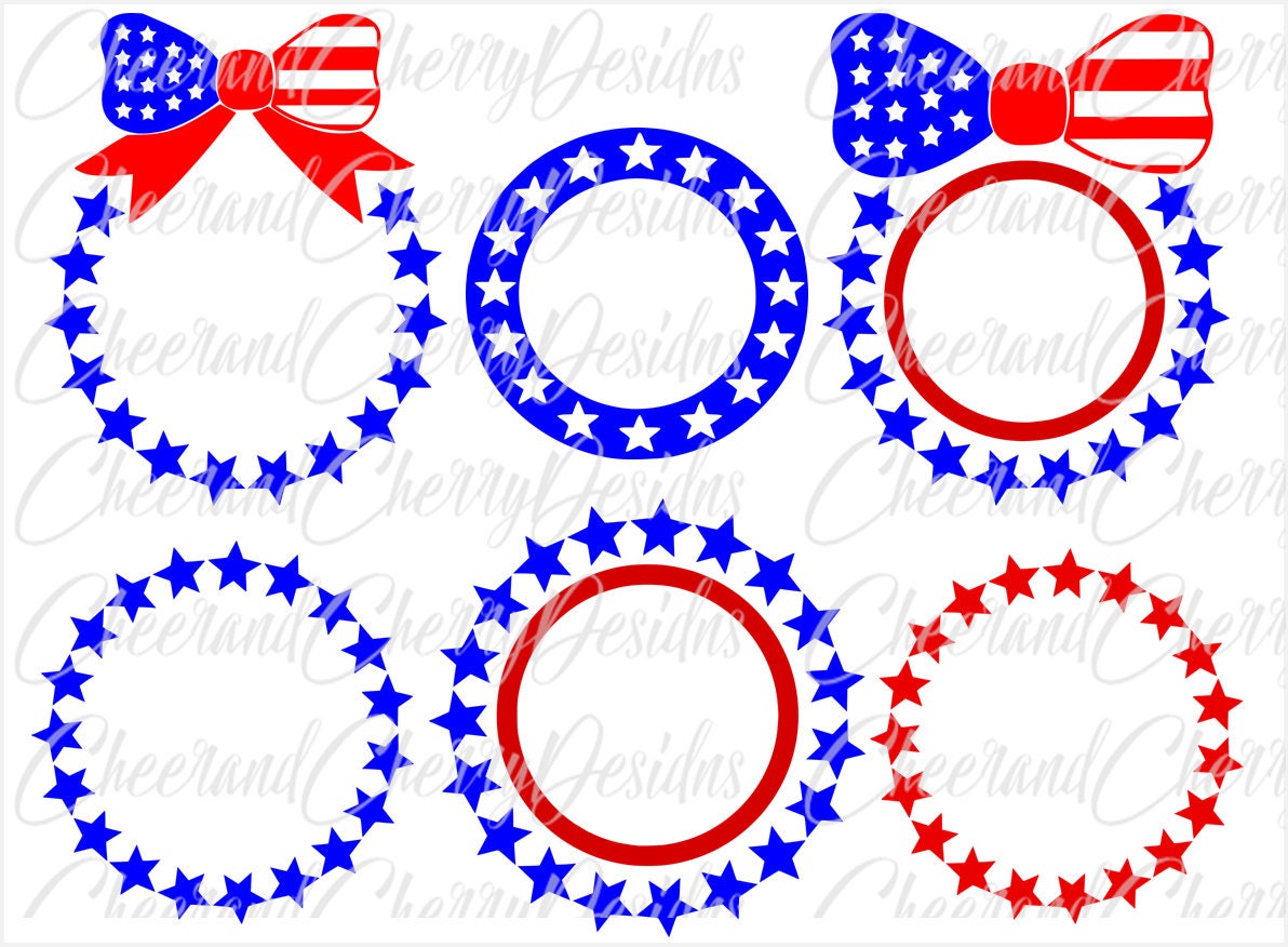 Download USA monogram SVG Veterans day Svg 4th of july monogram Stars monogram Svg Bow monogram Svg 4th ...