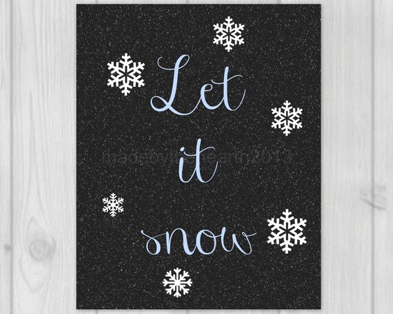 Items similar to Winter Art, Winter Decor, Art Print, Christmas Print ...