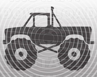 Monster Truck SVG File Cutting Template-Vector Clip Art for Commercial & Personal Use Cricut,Cameo,Explore,SCAL,Decal,Silhouette,Wall Vinyl