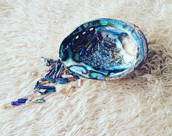 Large Abalone Shell, Smudge kit Shell, Organic Abalone Shell, Smudge Stick holder, DIY Smudge Kit