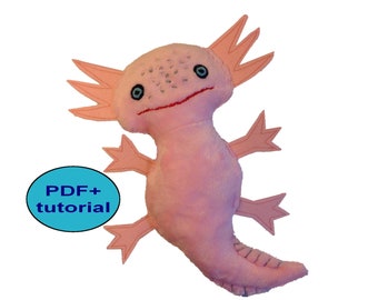 pink axolotl stuffed animal