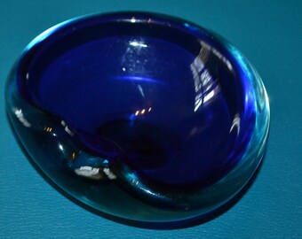 Vintage Ash Mug 70s Blue