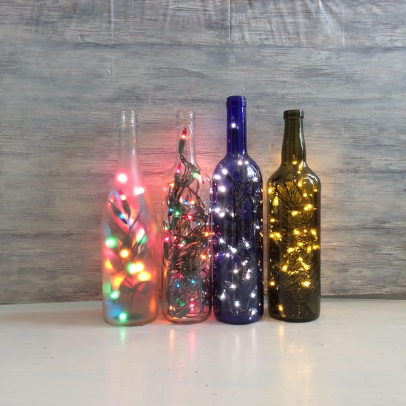 Wine Bottle Decor Lights Inside Wine Bottle