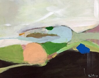 original abstract landscape 16x20 modern art abstract art original landscape pamela munger