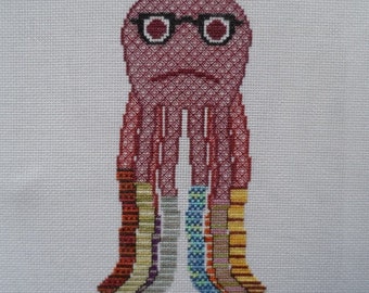 Socktopus Cross-Stitch Pattern