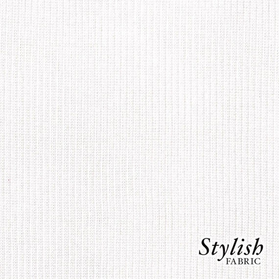 White Rib Knit Fabric Ribbing Fabric Sleeves Collar White