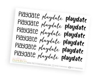 Playdate - Typography Stickers