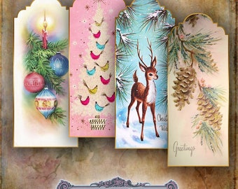 10 Christmas Bookmarks Set 2