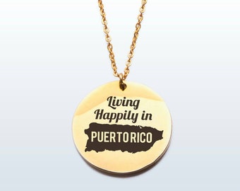 From Puerto Rico Islands, Puerto Rico Pendant, Puerto Rico Necklace, Puerto Rico 2018, Puerto Rican Gifts, Puerto Rico Gifts, Puerto Ricans