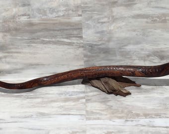 Large Ironwood Snake Carving