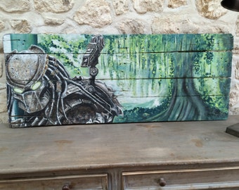 Original Predator on reclaimed pallet wood
