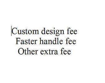 extra fee of custom topper