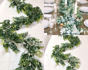 Eucalyptus Garland Wedding Garland Greenery Garland Woodland Garland Artificial Eucalyptus Garland Eucalyptus Wedding Mixed Greens Garland