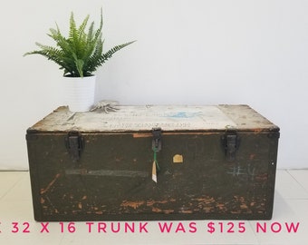 Vintage Military Trunk