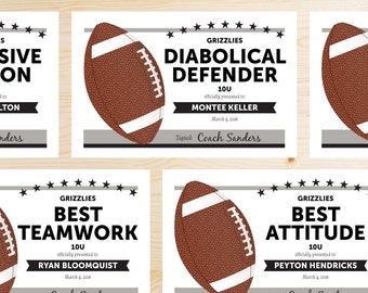 editable soccer award certificates instant download