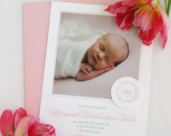 Letterpress Birth Announcements