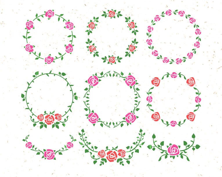 Download Floral SVG Floral Ornaments svg Floral Clipart svg Rose svg