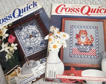 Cross Quick Magazines - Two Issues of Easy Projects for Cross Stitch Lovers