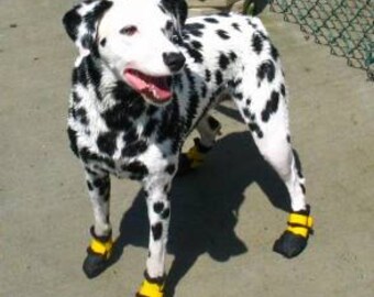 A set of dog boots(4 boots)winter dog boots-dog shoes-skidproof style-paw protector-dog booties dog clothing