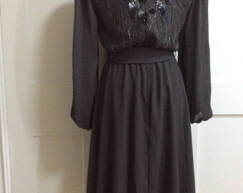 1970’s Early 1980’s Heavily Beaded Dress by Jack Bryan