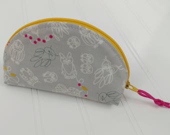 Dumpling Zipper Pouch - Macrame Owls