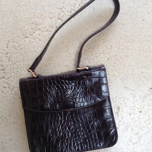 Dark Brown Mulberry Structured Bag