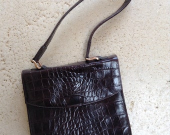 Dark Brown Mulberry Structured Bag